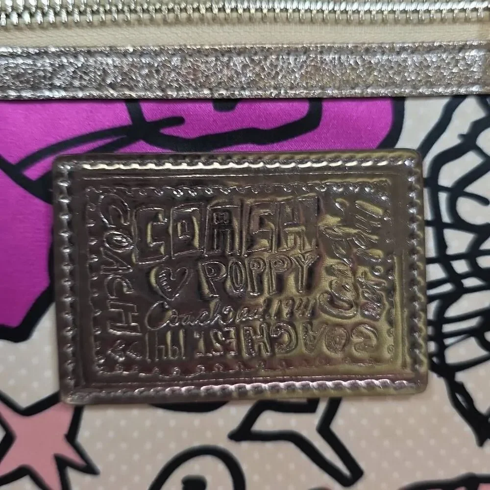 Coach Poppy Floral Graffiti Tote & Matching Wallet